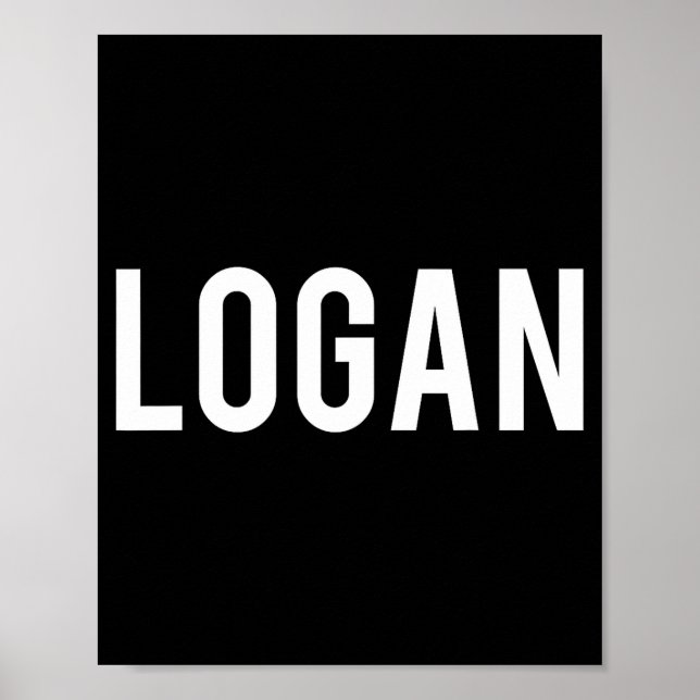 Logan - Cool New Funny Name Fan Gift Tee  Poster (Vorne)
