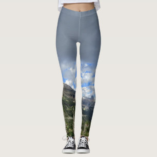 Logan-Durchlauf-Panorama - Glacier Nationalpark Leggings