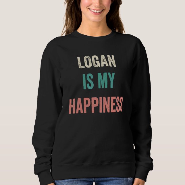 Logan ist mein Glück Sweatshirt (Vorderseite)