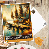 Logan Martin Lake, Alabama | Vintage Malerei