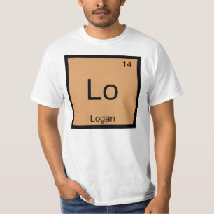 Logan Name Chemistry Element Periodische Tabelle T-Shirt