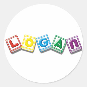 Logan Runder Aufkleber