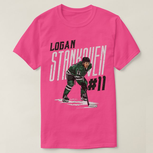 Logan Stankoven Dallas Nom du joueur TShirt 1 (Design devant)