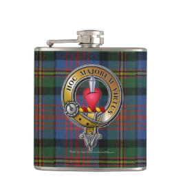 Logan Tartan & Abzeichen Flachmann