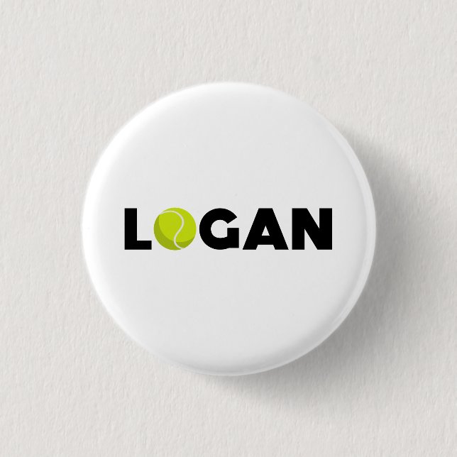 Logan Tennis Button (Vorderseite)