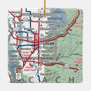 Logan Utah Keramikornament