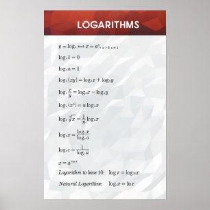 Logarithmen - Math Poster