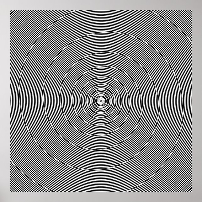 Logarithmische und lineare Spirale Kombination var Poster (Vorne)