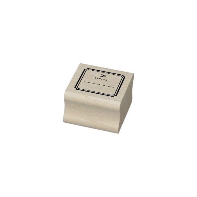 LOGBIRD – Ankunftsstempel Gummistempel (Stempel)