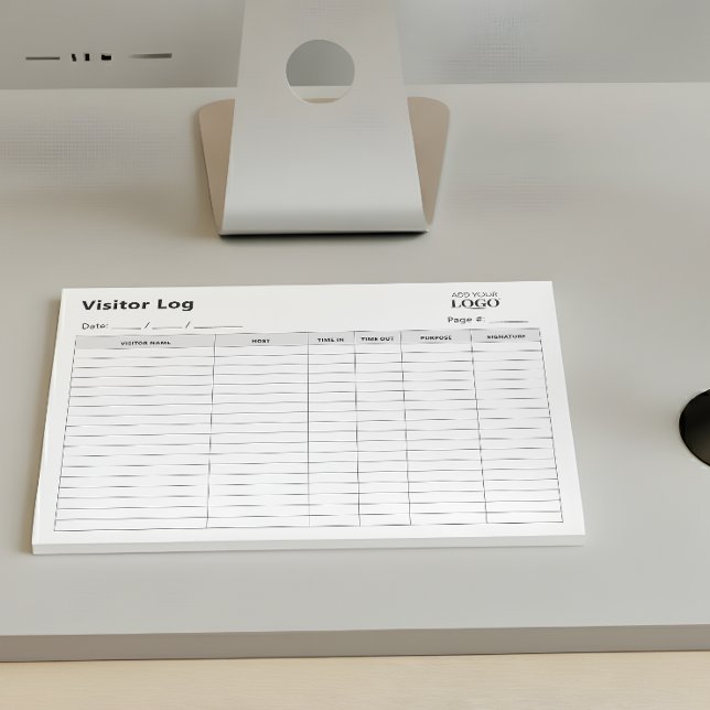 Logbuch für Geschäftsbesucher | Berufliche Abreißz Notizblock (Von Creator hochgeladen)