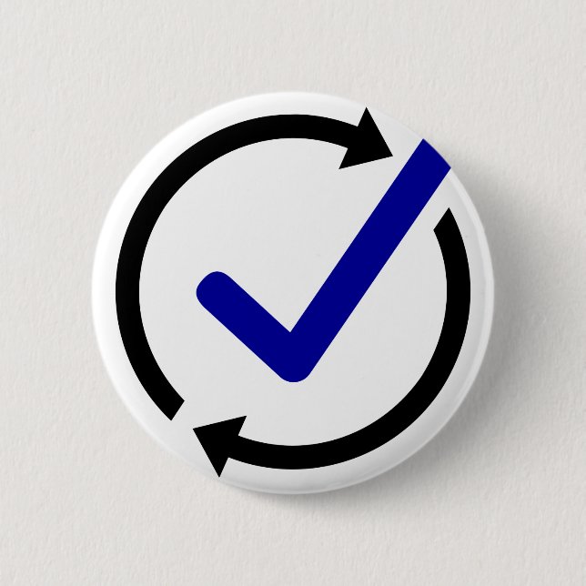 LogCheck Knopf Button (Vorderseite)