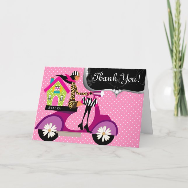 Logement Immobilier Scooter Girl Dots Merci 3 (Devant)