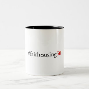 Logement juste 50 (hashtag) - tasse