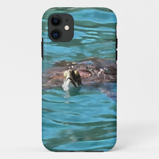 Loggerhead Sea Turtle Wildlife Art Case-Mate iPhone Hülle (Rückseite)