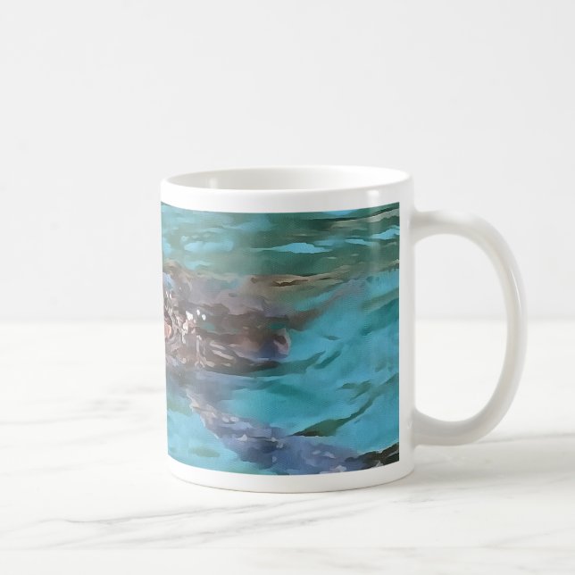 Loggerhead Sea Turtle Wildlife Art Kaffeetasse (Rechts)