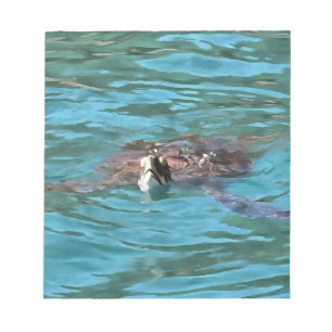 Loggerhead Sea Turtle Wildlife Art Notizblock