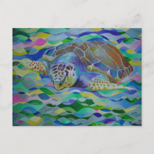 Loggerhead Turtle Colorado Art Postkarte