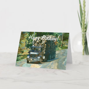 LOGGING LKW 2 Coole LKW-Geburtstagskarten Karte