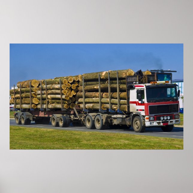 logging truck poster (Vorne)