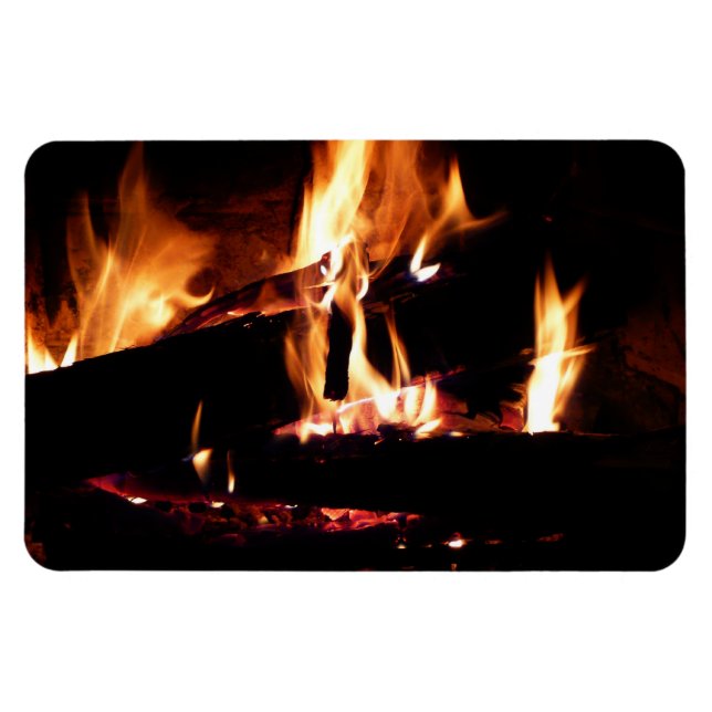 Loggt sich in der Feuer-Feuer-Fotografie ein Magnet (Horizontal)