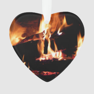 Loggt sich in der Feuer-Feuer-Fotografie ein Ornament