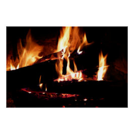 Loggt sich in der Feuer-Feuer-Fotografie ein Poster