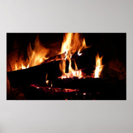 Loggt sich in der Feuer-Feuer-Fotografie ein Poster