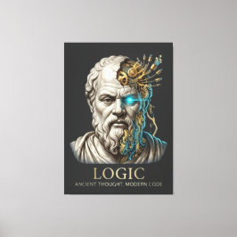 Logic - Ancient Thought Modern Code Cyberpunk  Leinwanddruck