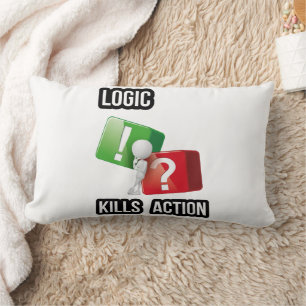 "Logic Kills Action" Machermindset, Streetwear Lendenkissen