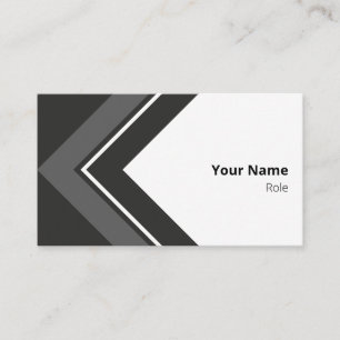 Logical Dark Gray Retro Arrow Visitenkarte