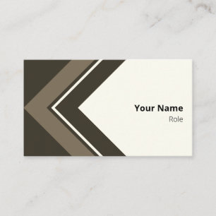 Logical Light Brown Retro Arrow Visitenkarte