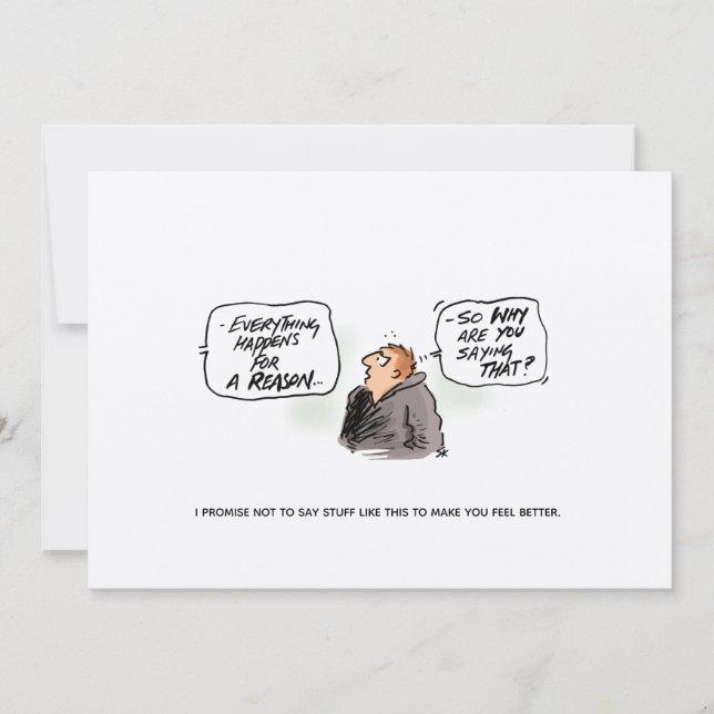 'Logicus Randomus' Funny Cancer Postcard (Vorderseite)