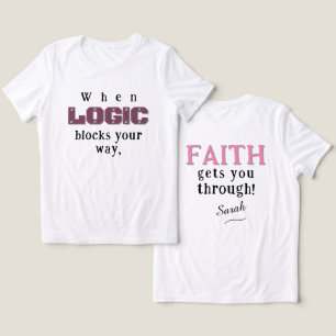Logik gegen den Glauben Tri-Blend Shirt