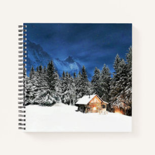 Login-Bergsicht Notizbuch