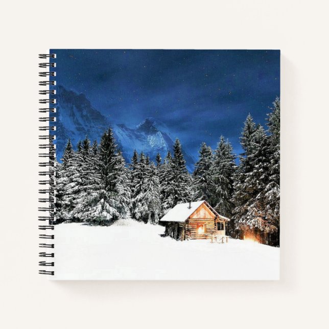 Login-Bergsicht Notizbuch (Vorderseite)