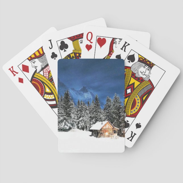 Login-Bergsicht Spielkarten (Rückseite)