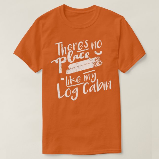 Login Kabine Geschenke Login Kabine Haus Zedernhol T-Shirt (Design vorne)
