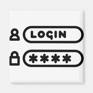 LOGIN / PASSWORT MAGNET