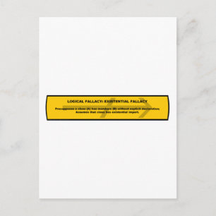 Logische Tatsache: Existenzwahrheit Postkarte