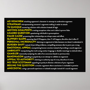 Logische Tatsachen Poster