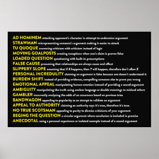 Logische Tatsachen Poster