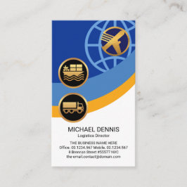 Logistik - Globale Wegebenen - Lieferkette Visitenkarte