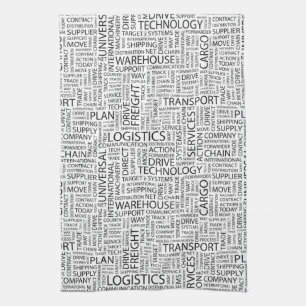 LOGISTIK kopieren mit Wörtern Handtuch