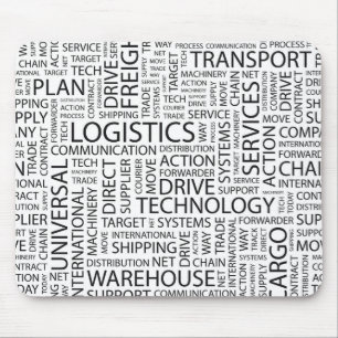 LOGISTIK kopieren mit Wörtern Mousepad