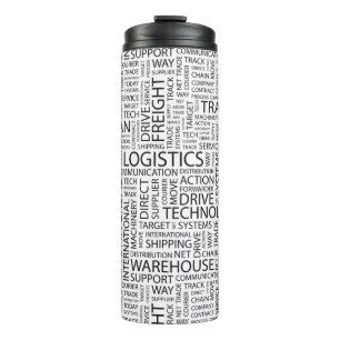 LOGISTIK kopieren mit Wörtern Thermosbecher