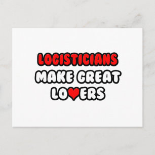 Logistiker machen große Liebhaber Postkarte