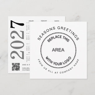 Logo 2027 Kalender QR Code Firmen Weihnachten