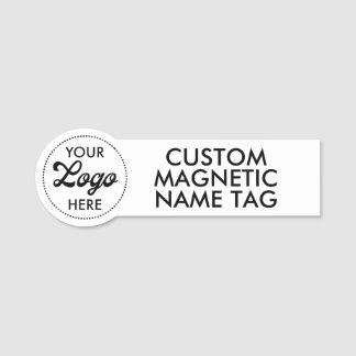 LOGO 3,75" x 1,25" Individuelles Magnetisches Name Namensschild