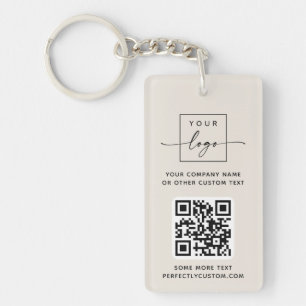 Logo 3 QR codes texte personnalisé ivoire ou coule