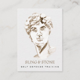 *~* Logo 3 QR - Mythologie DAVID AP45 Griechischer Visitenkarte